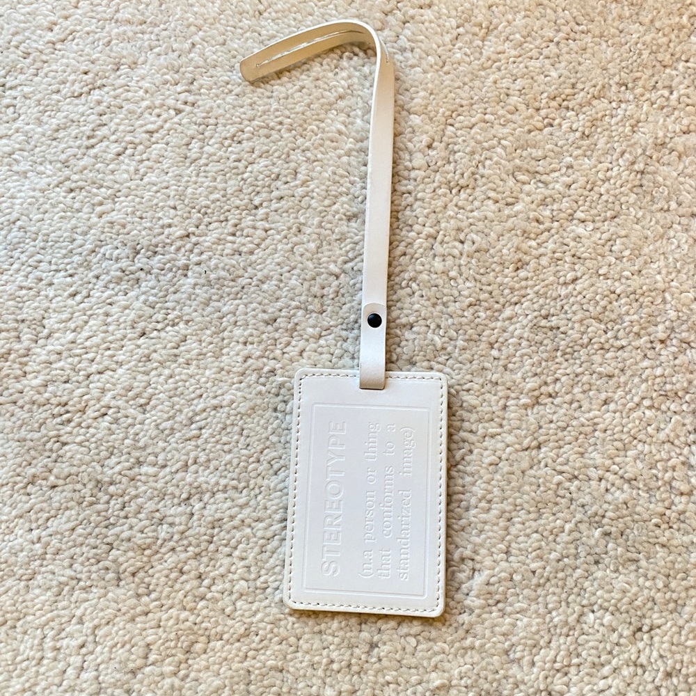 Maison Margiela Stereotype Luggage Tag in White